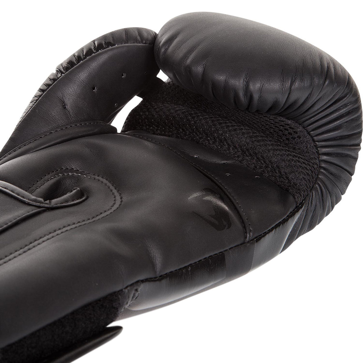 Venum Elite Hook and Loop Boxing Gloves - Matte Black - Forza Sports