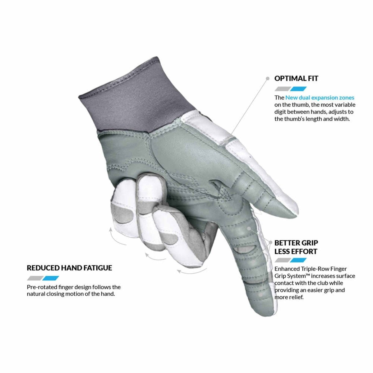 Bionic Gloves Women's ReliefGrip 2.0 Golf Glove - Left - Silver - Forza Sports
