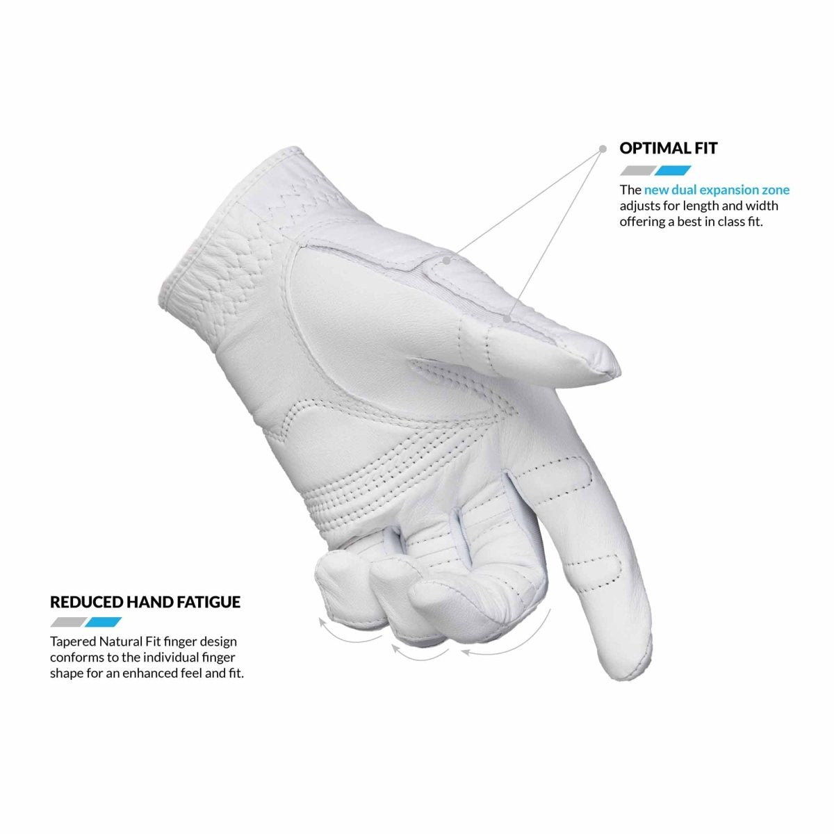 Bionic Gloves Women's StableGrip 2.0 Golf - Right - White - Forza Sports