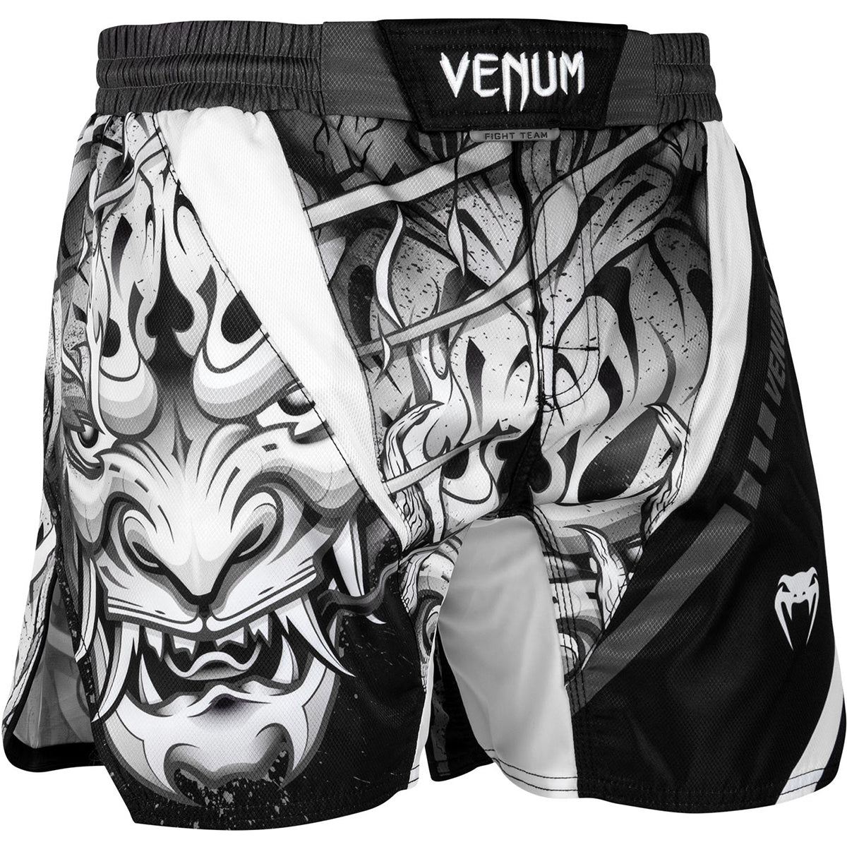Venum Devil Lightweight MMA Fight Shorts - White/Black - Forza Sports
