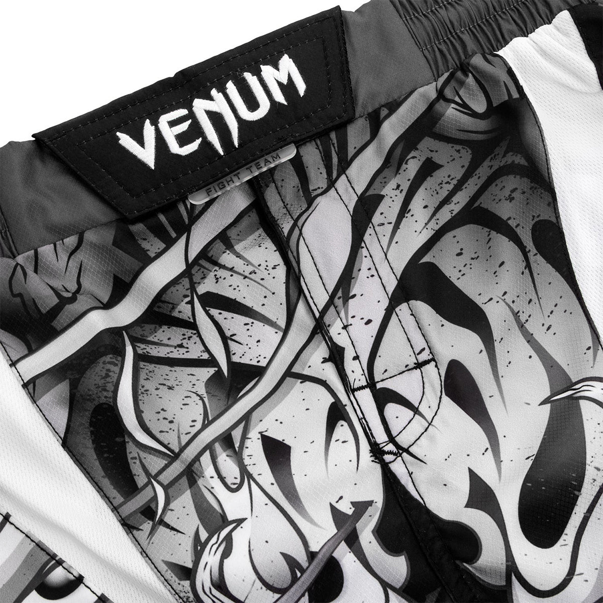 Venum Devil Lightweight MMA Fight Shorts - White/Black - Forza Sports