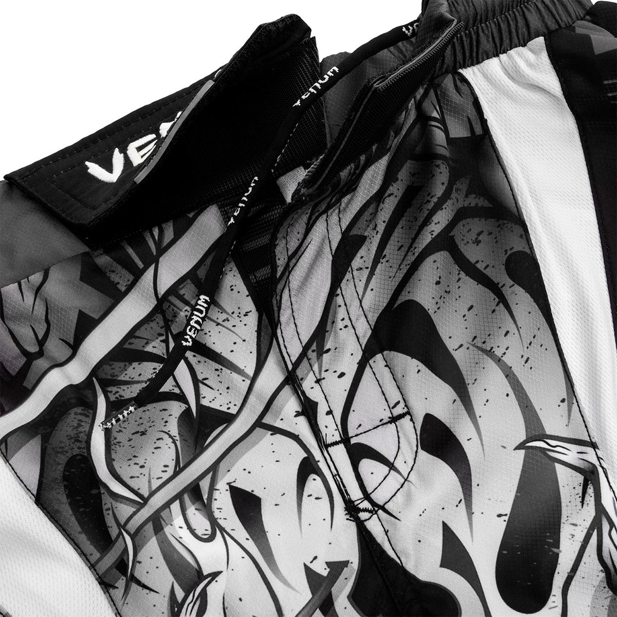 Venum Devil Lightweight MMA Fight Shorts - White/Black - Forza Sports