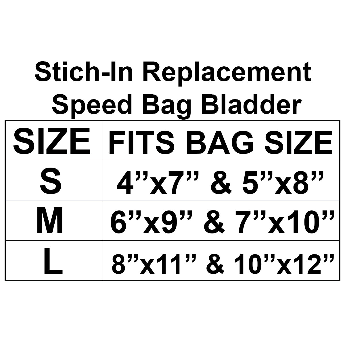 Forza Sports Stitch - In Replacement Speed Bag Bladder - Forza Sports