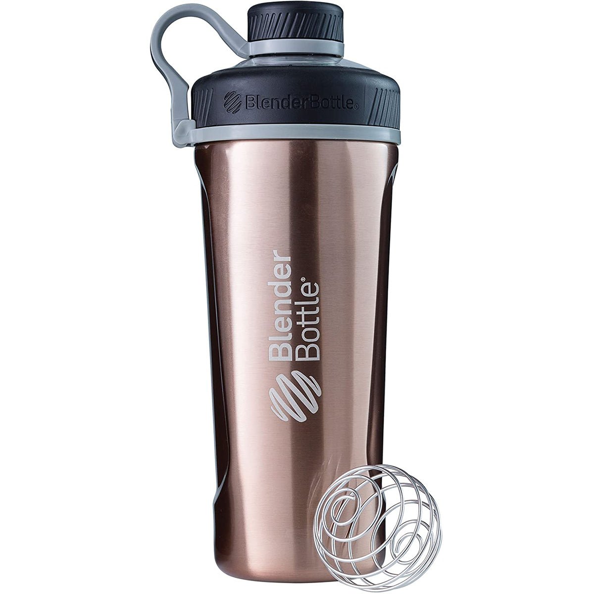 Blender Bottle Radian 26 oz. Stainless Steel Shaker Mixer Cup with Loop Top - Forza Sports