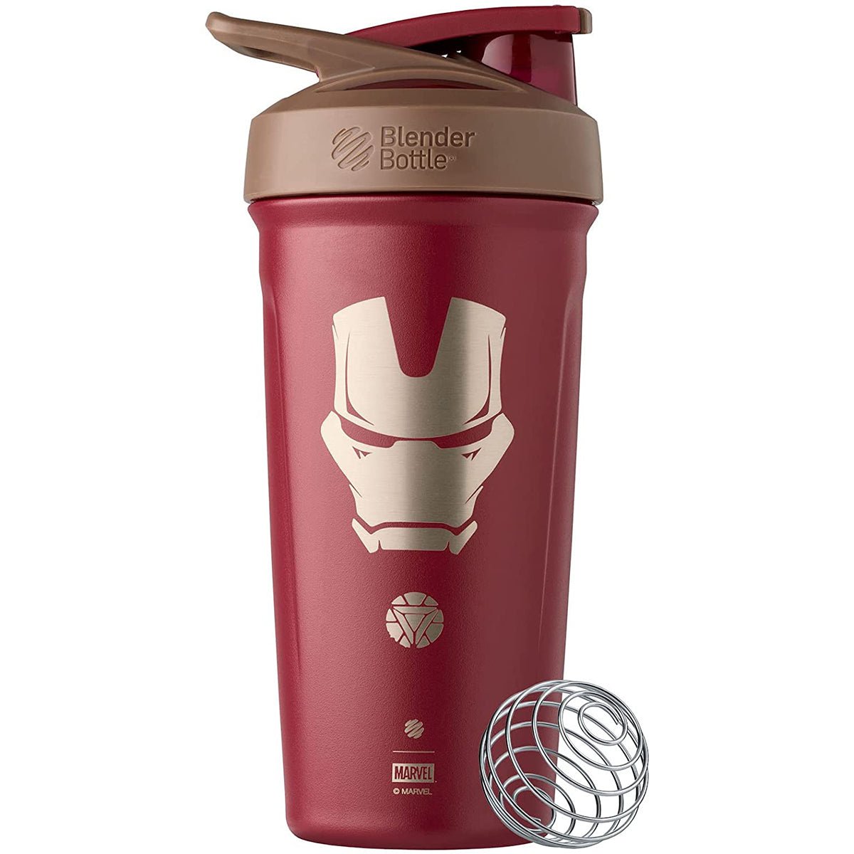 Blender Bottle Marvel Strada 24 oz. Insulated Stainless Steel Shaker w/ Loop Top - Forza Sports