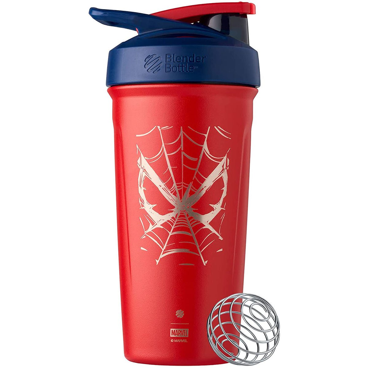 Blender Bottle Marvel Strada 24 oz. Insulated Stainless Steel Shaker w/ Loop Top - Forza Sports