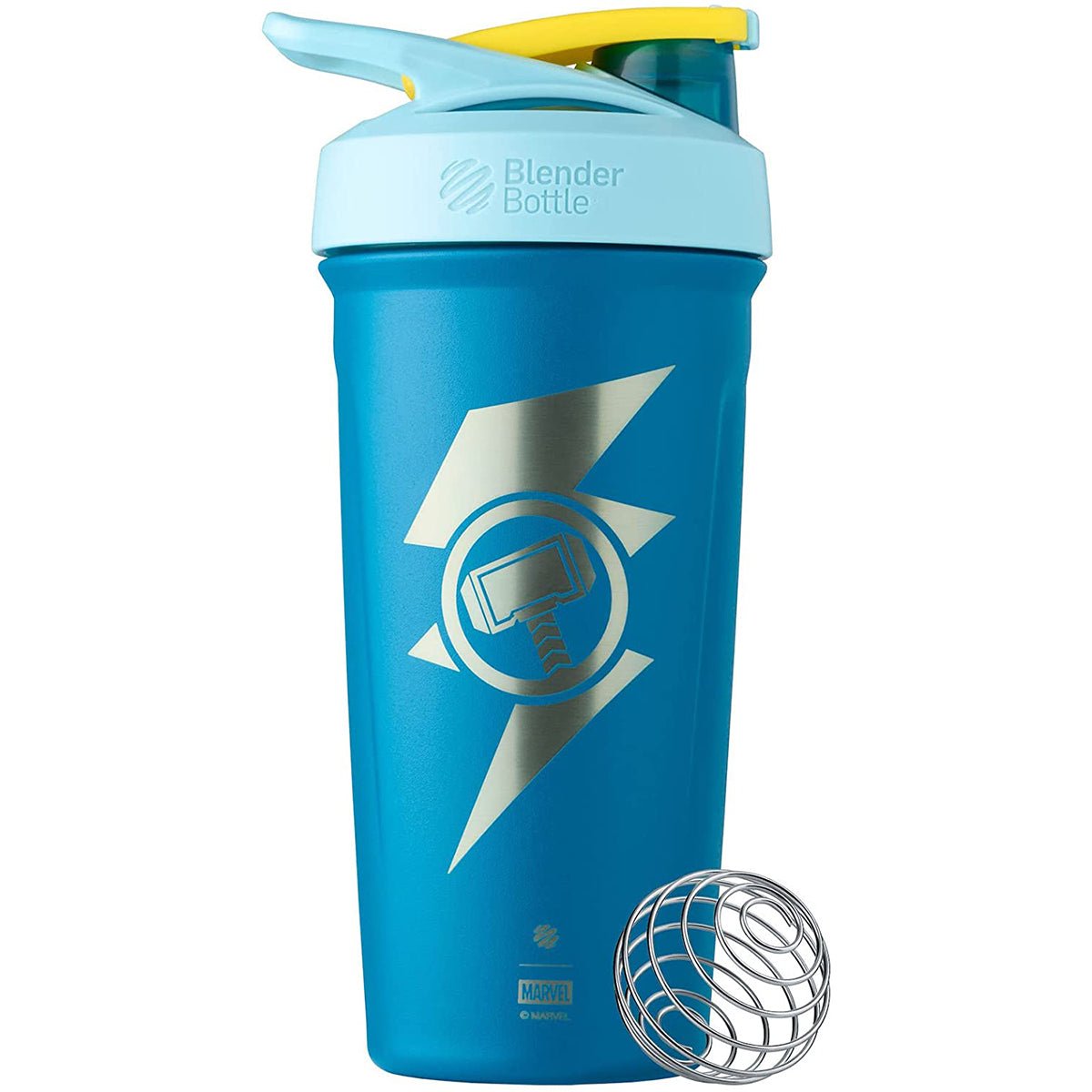 Blender Bottle Marvel Strada 24 oz. Insulated Stainless Steel Shaker w/ Loop Top - Forza Sports