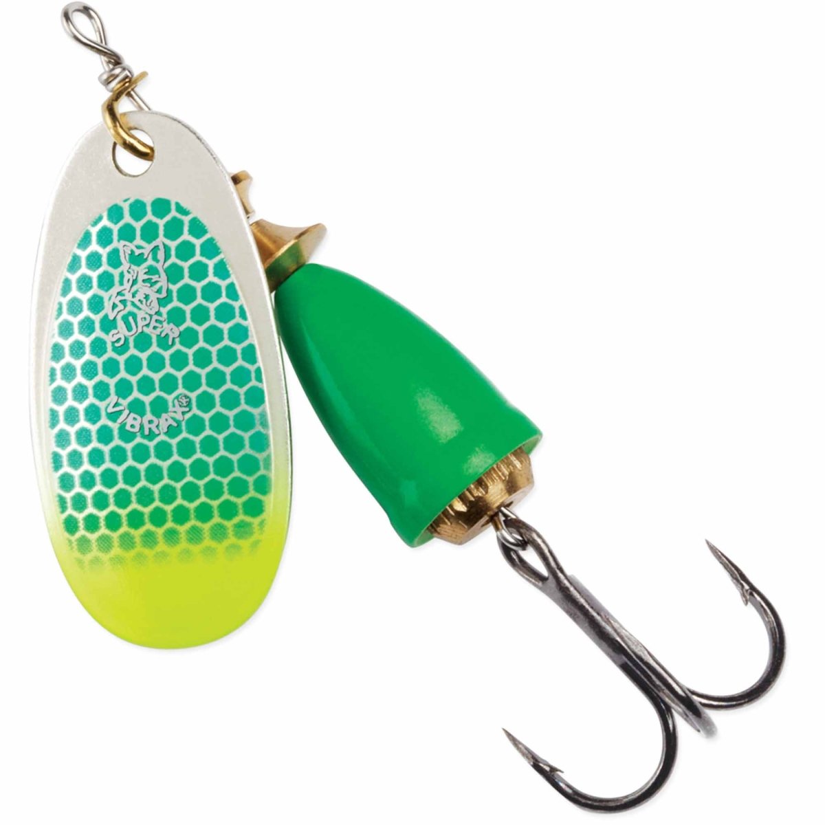 Blue Fox Classic Vibrax, 1/8 oz, Green Scale Chartreuse Tip UV, Fishing Lure - Forza Sports