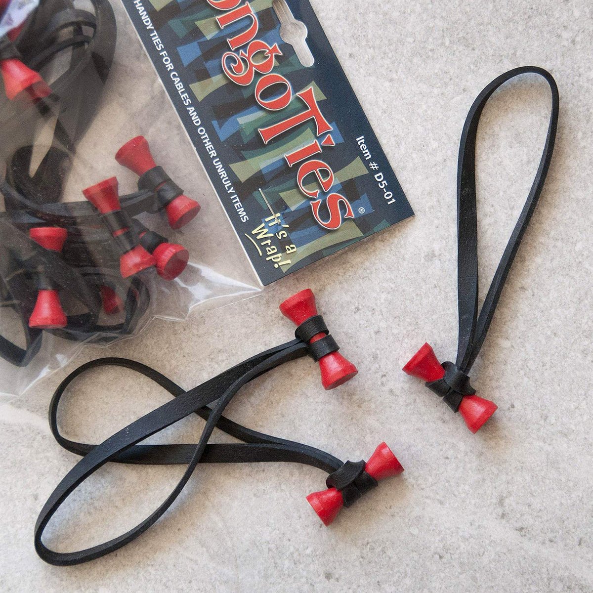 BongoTies All - Natural Reusable Cable Tie Wraps 10 - Pack - Forza Sports