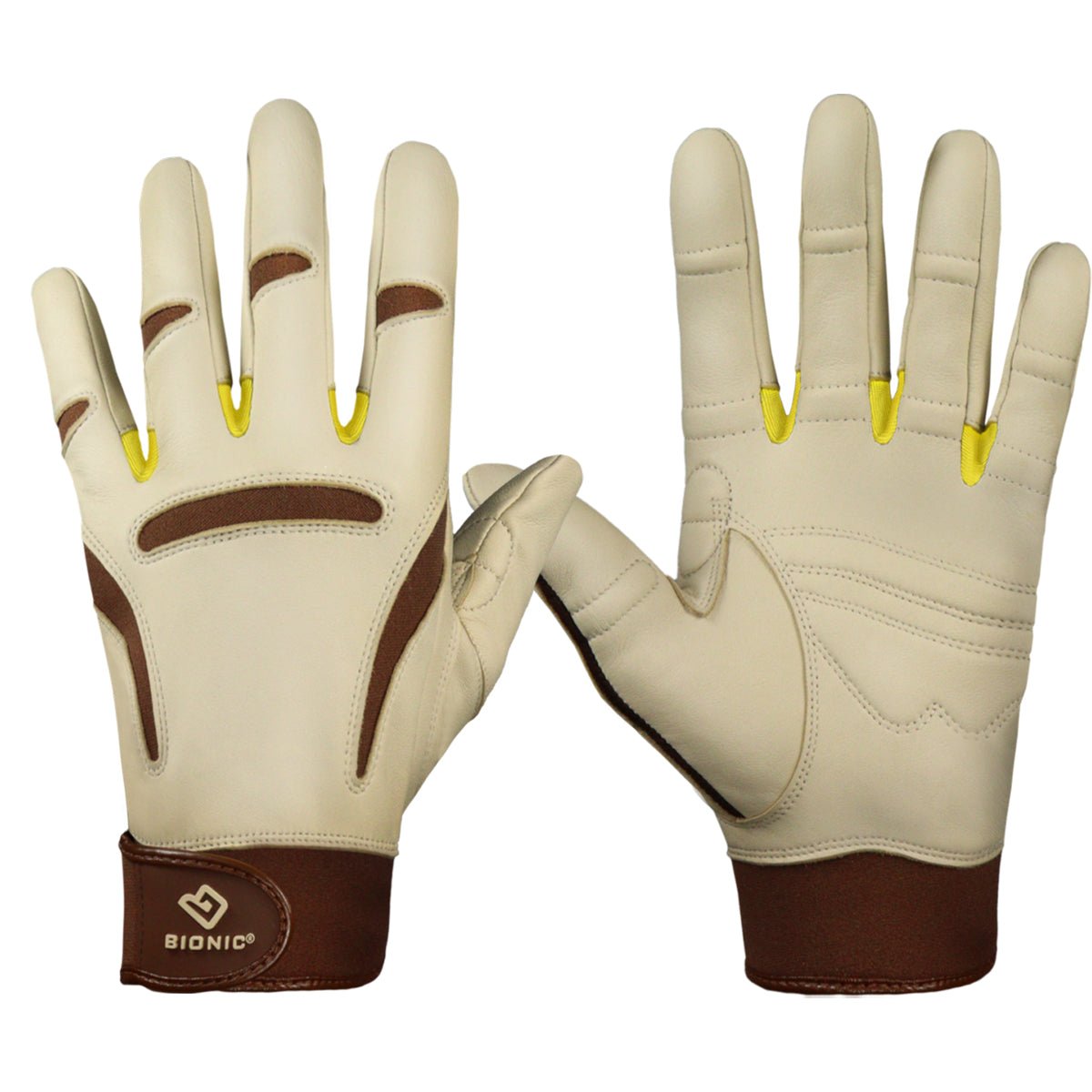 Bionic Women's Classic Grip 2.0 Gardening and Outdoor Work Gloves - Tan - Forza Sports