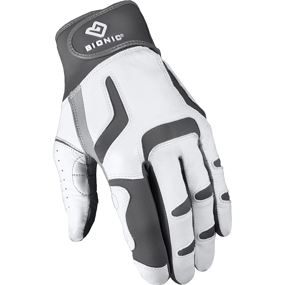 Bionic Men's Left Hand Relief Grip 2.0 Golf Glove - Silver - Forza Sports