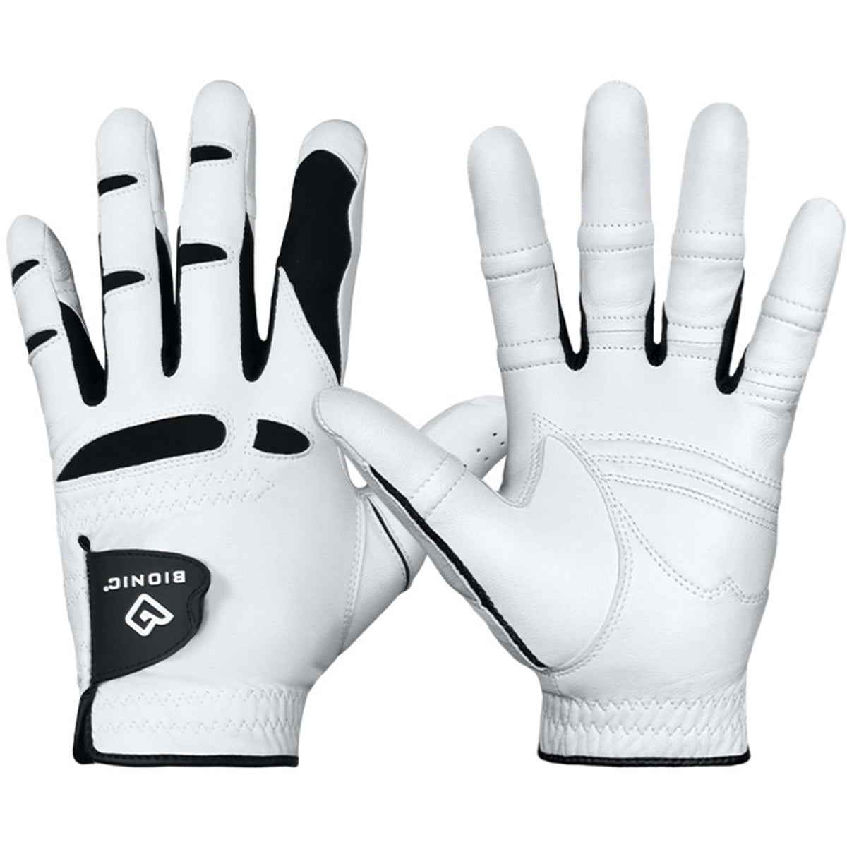 Bionic Men's Right Hand Stable Grip 2.0 Dual Expansion Zone Golf Glove - White - Forza Sports