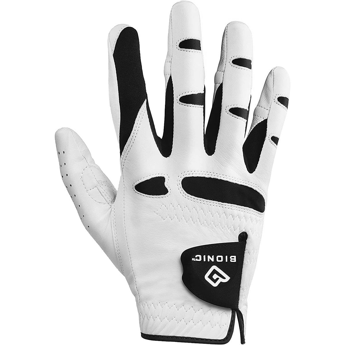 Bionic Men's StableGrip Natural Fit Right Hand Golf Glove - White/Black - Forza Sports
