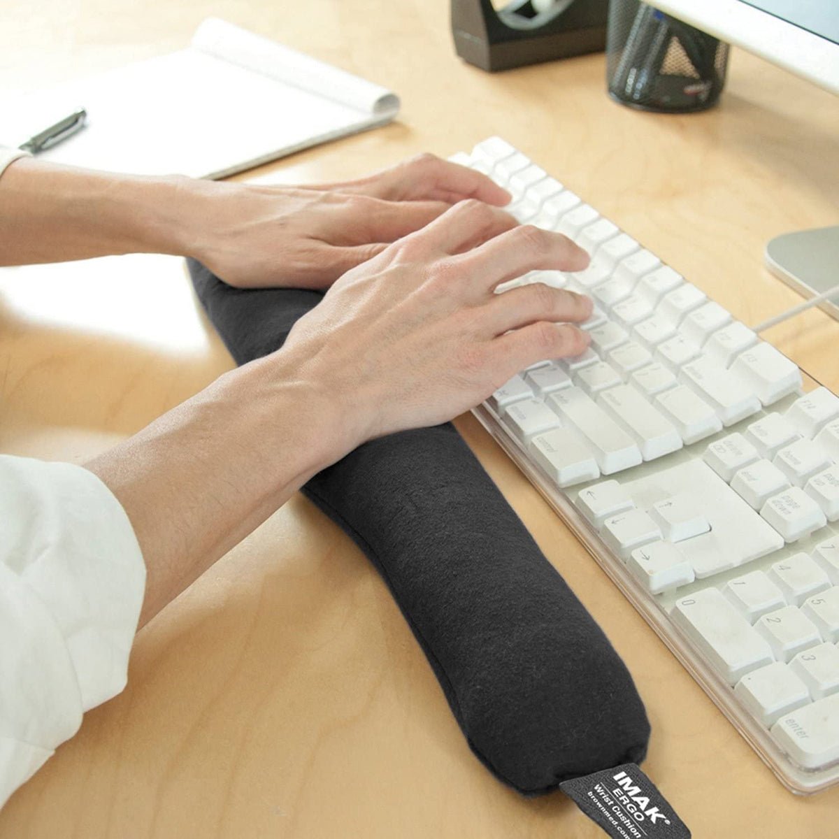 Brownmed IMAK Ergo Non - Skid Wrist Cushion for Keyboard - Black - Forza Sports