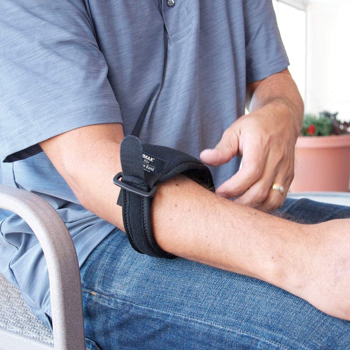 Brownmed IMAK RSI Elbow Band - Universal - Black - Forza Sports