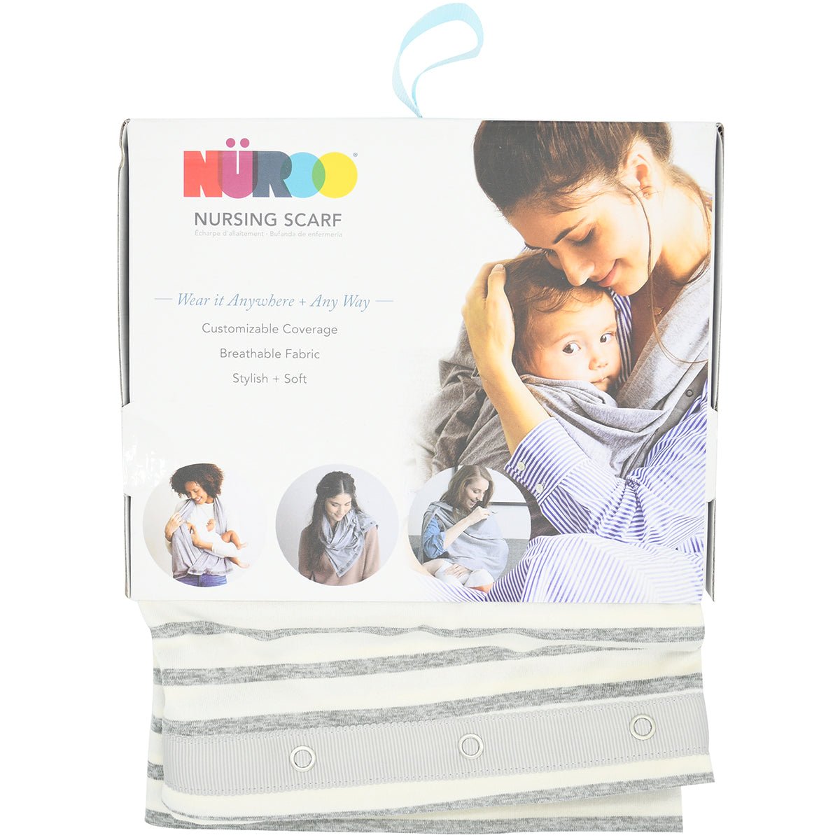 NuRoo Multi - functional Lightweight Soft Breathable Nursing Scarf - Forza Sports