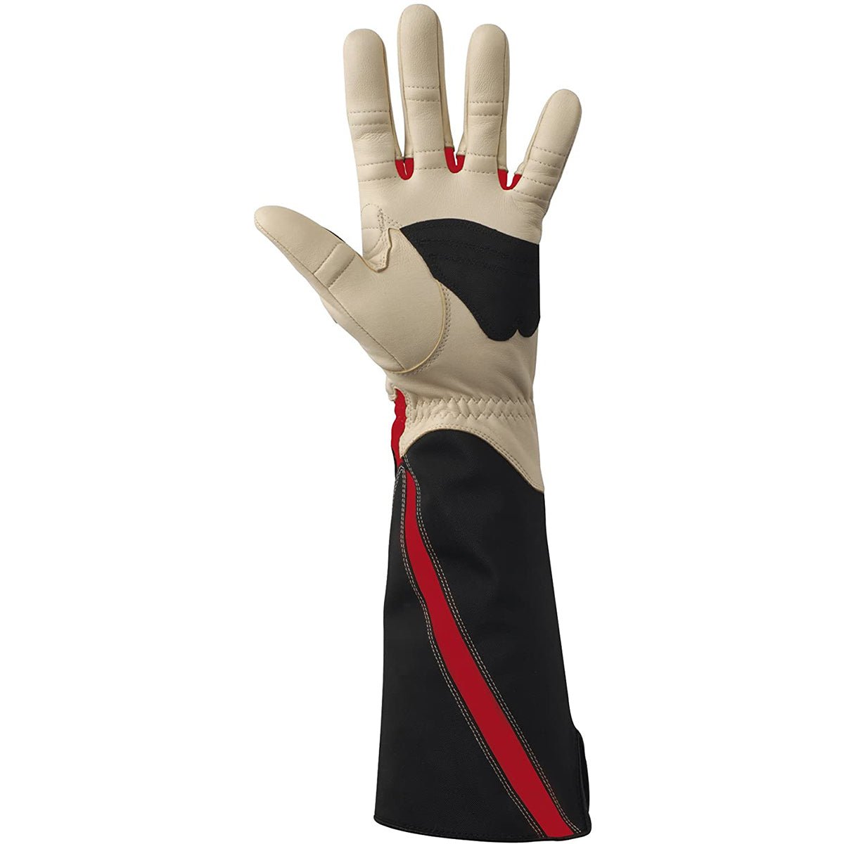 Bionic Women's Rose Gardening Gloves - Tan/Black/Red - Forza Sports