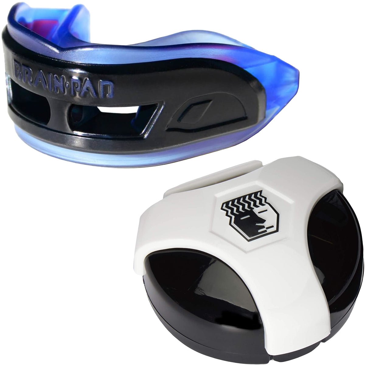 Brain Pad 3XS Professional Mouthguard with Case - Blue/Black - Forza Sports