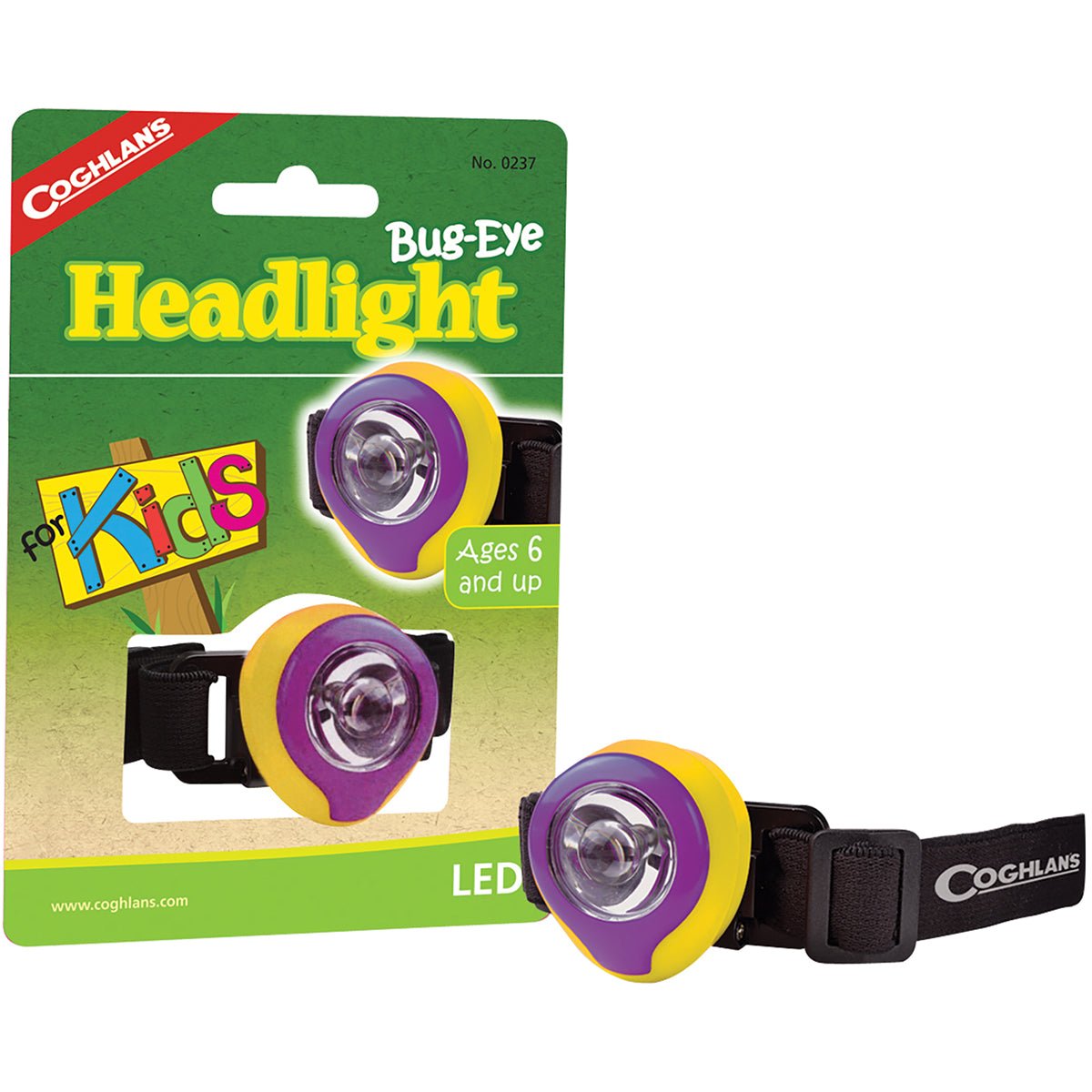 Coghlan's Bug-Eye Headlight for Kids LED Compact Headlamp with Elastic Headstrap - Forza Sports