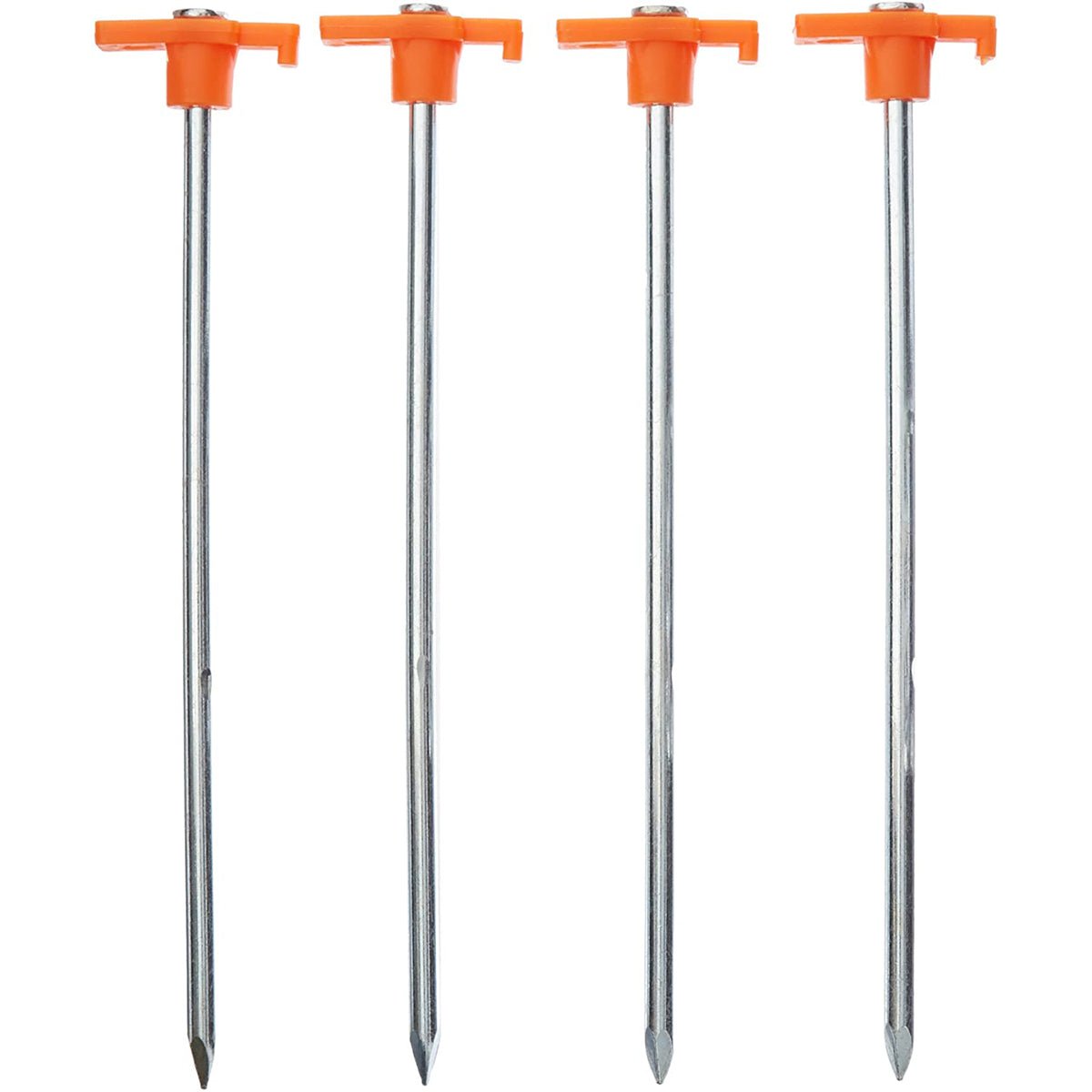 Coghlan's 10" Heavy Duty Nail Pegs (4 Pack), Plated Steel Stake, Ideal for Tents - Forza Sports