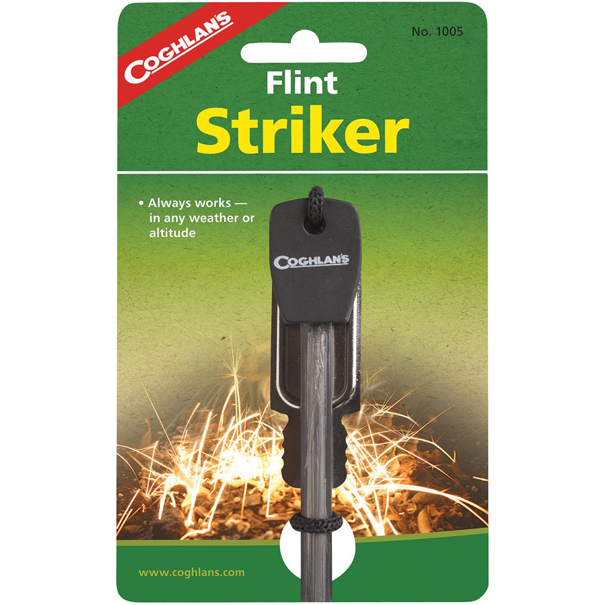 Coghlan's Flint Striker Ferro Cerrium Fire Starter Rod w/ Steel Camping Survival - Forza Sports
