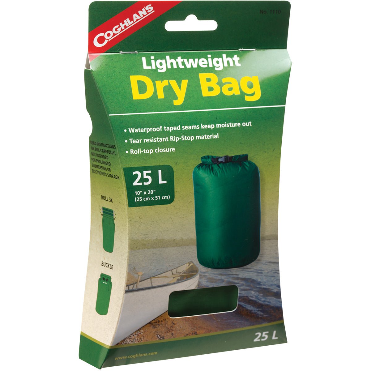Coghlan's Lightweight Dry Bag, Tear Resistant w/ Roll Top Closure Coghlan's