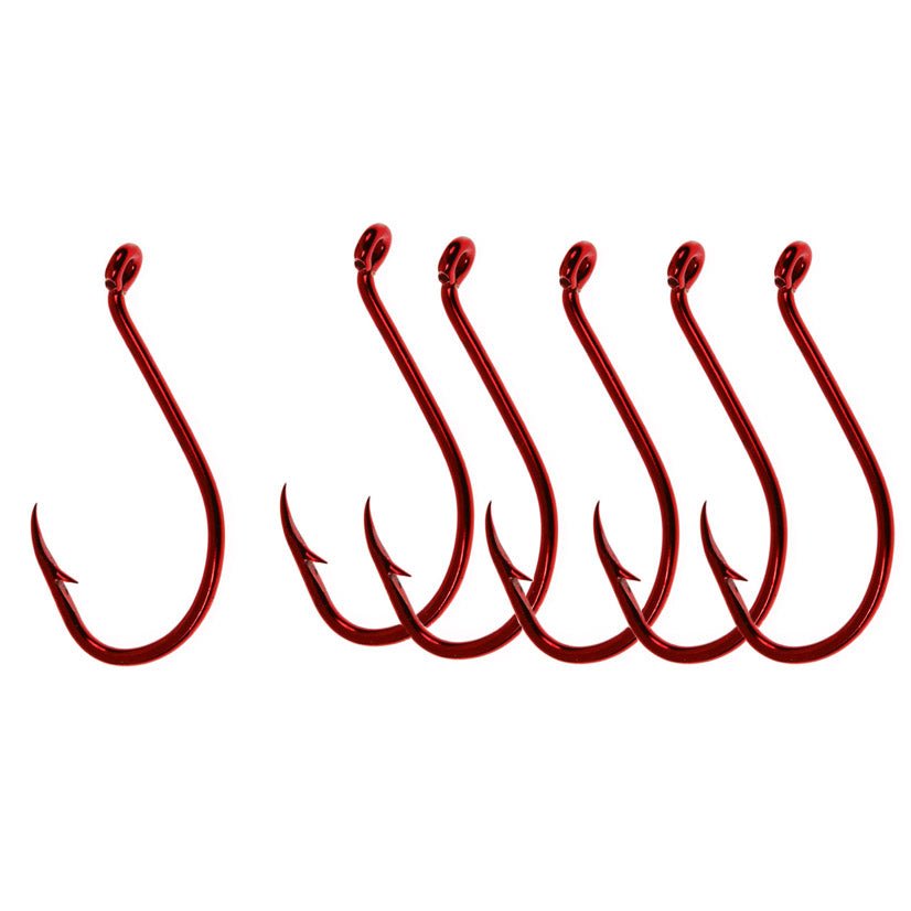 Gamakatsu Big River Bait Hooks (6 Ct) - Red - Forza Sports