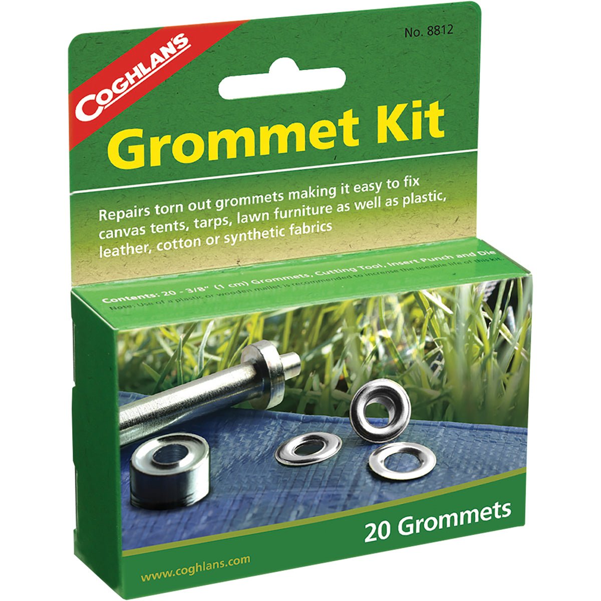 Coghlan's Grommet Kit, 20 Pack of 3/8", Repair Fix Canvas Tents, Tarps & Fabrics - Forza Sports