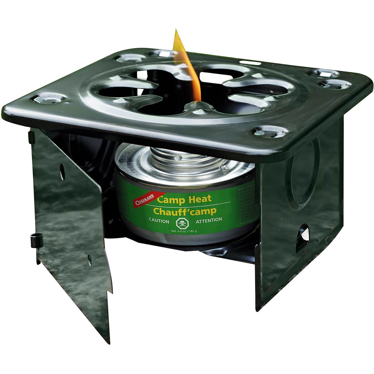 Coghlan's Folding Stove, Burns Camp Heat, Canned Fuel, or Solidified Alcohol - Forza Sports