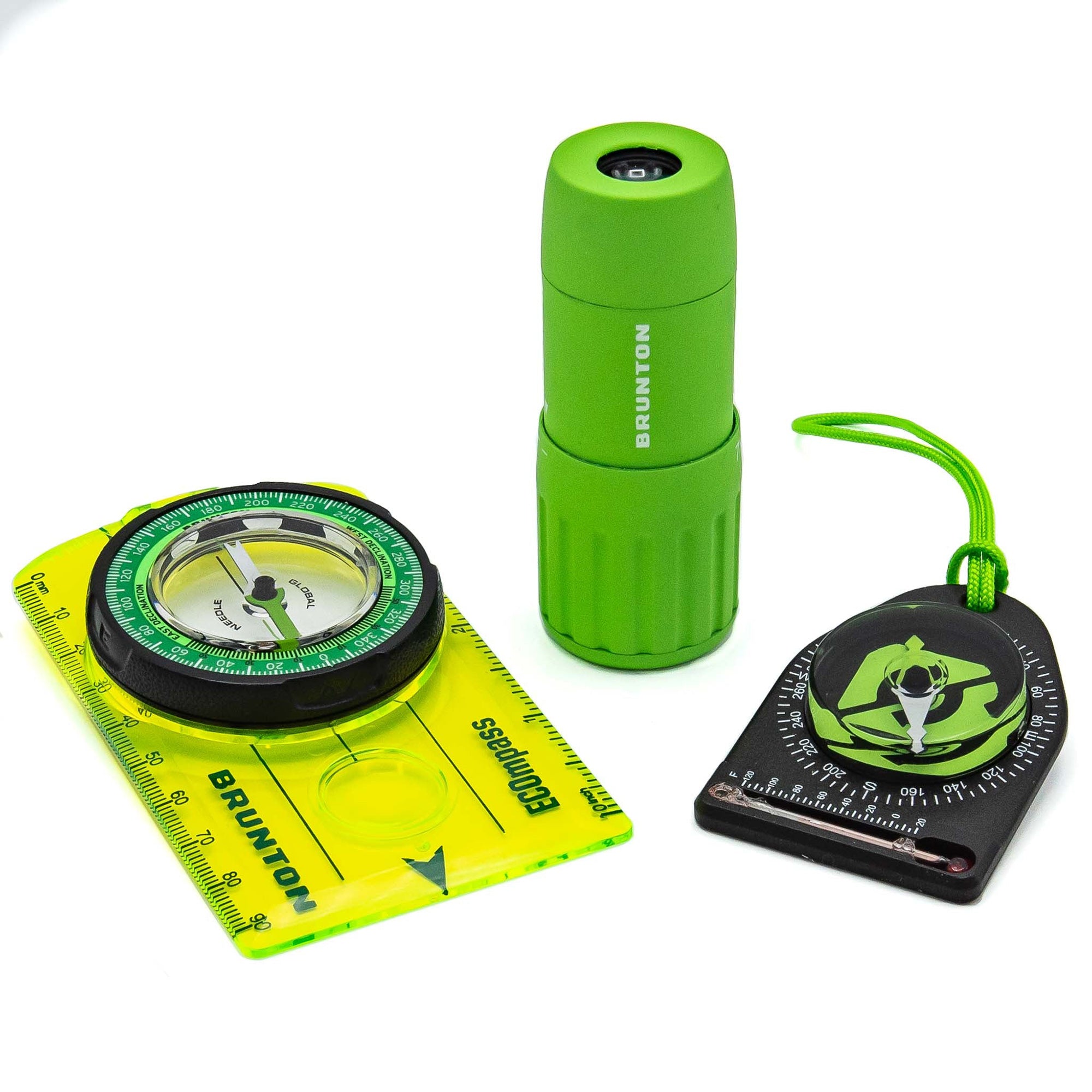 Brunton Monocular and Compasses Green Bundle Set - Forza Sports