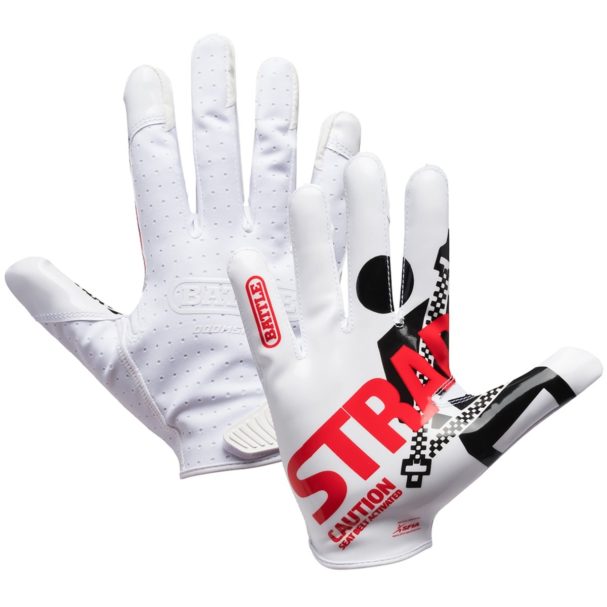 Battle Sports Adult "Strapped" Doom Speed Receiver Football Gloves - Forza Sports