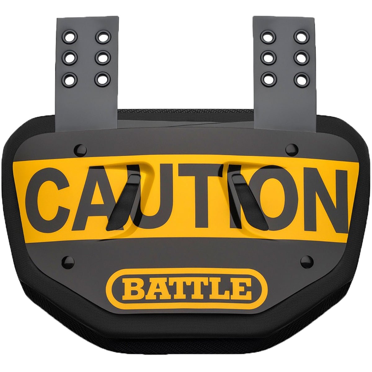 Battle Sports Caution Chrome Protective Football Back Plate - Forza Sports