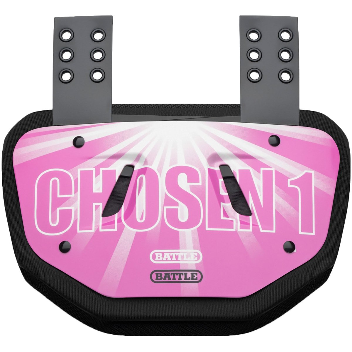 Battle Sports Chosen 1 UV Reactive Protective Football Back Plate - Pink - Forza Sports