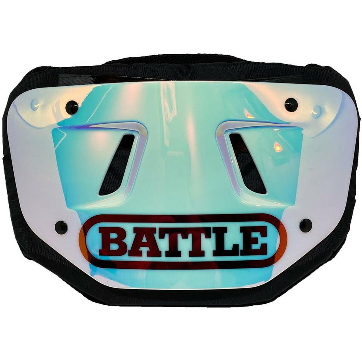 Battle Sports Iridescent Chrome Football Back Plate - Forza Sports