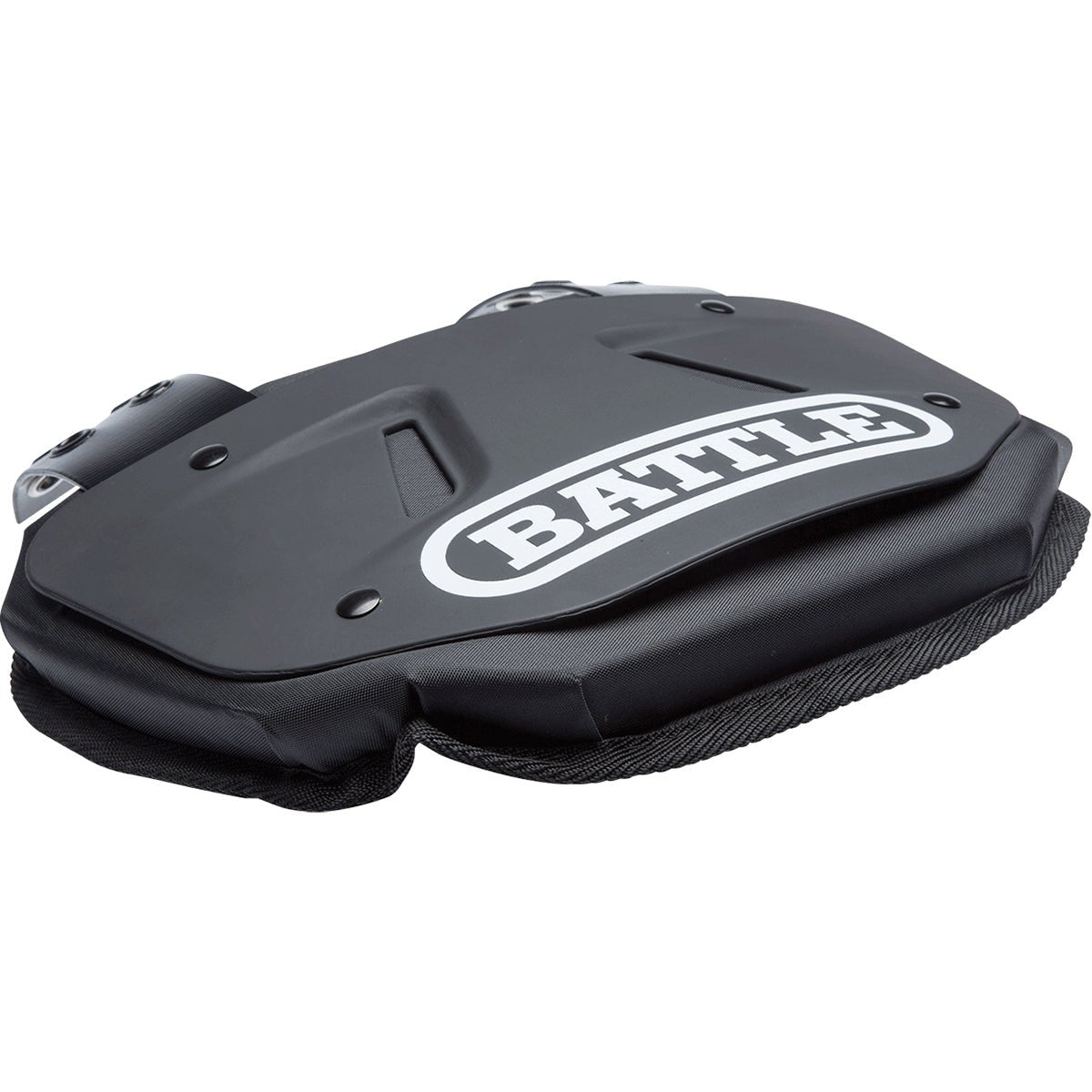 Battle Sports Protective Football Back Plate - Black/White - Forza Sports