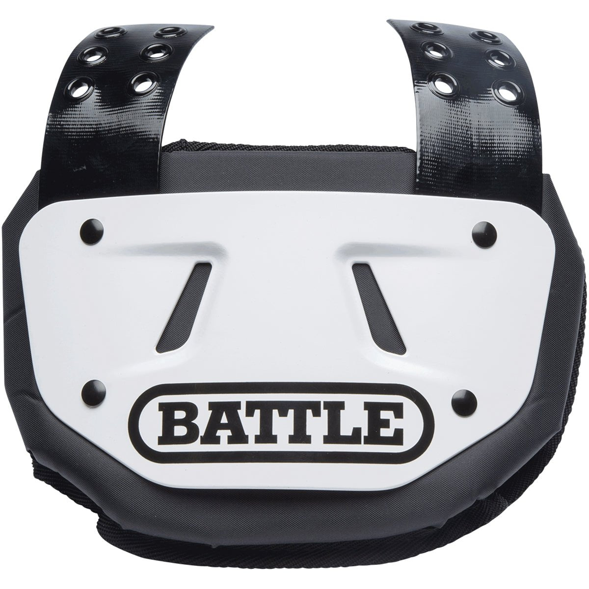 Battle Sports Protective Football Back Plate - White/Black - Forza Sports