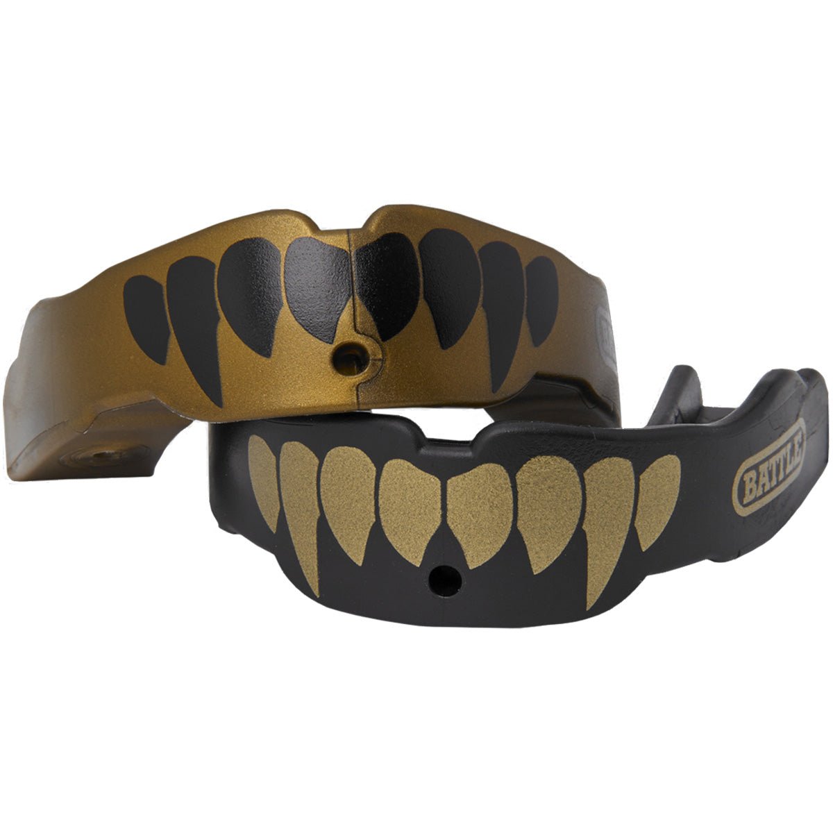 Battle Sports Adult Fang Mouthguard - Gold/Black