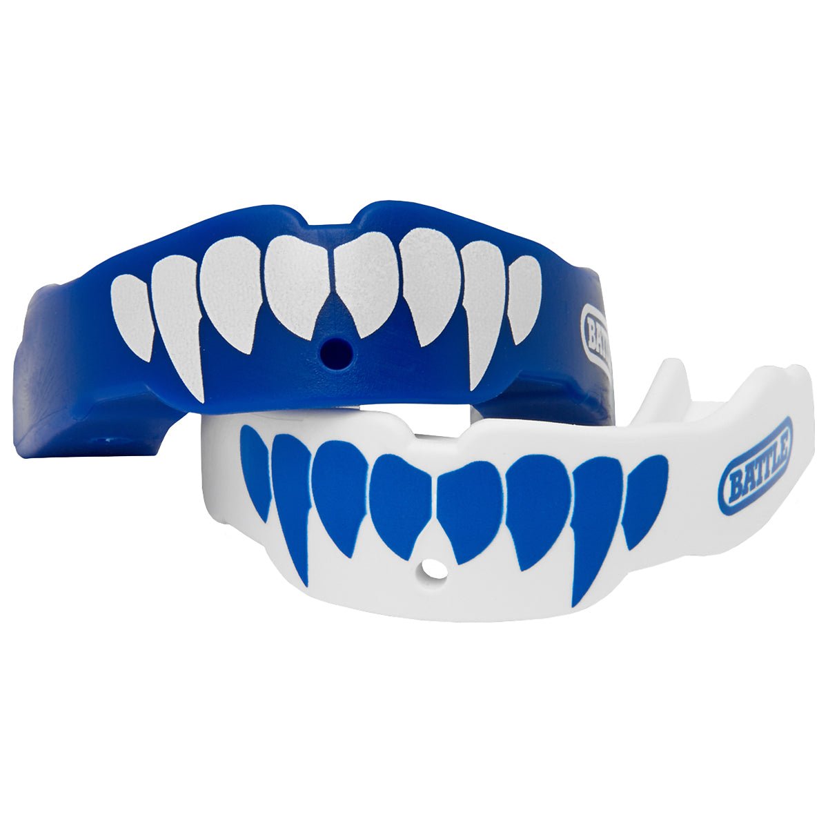 Battle Sports Adult Fang Mouthguard - Blue/White