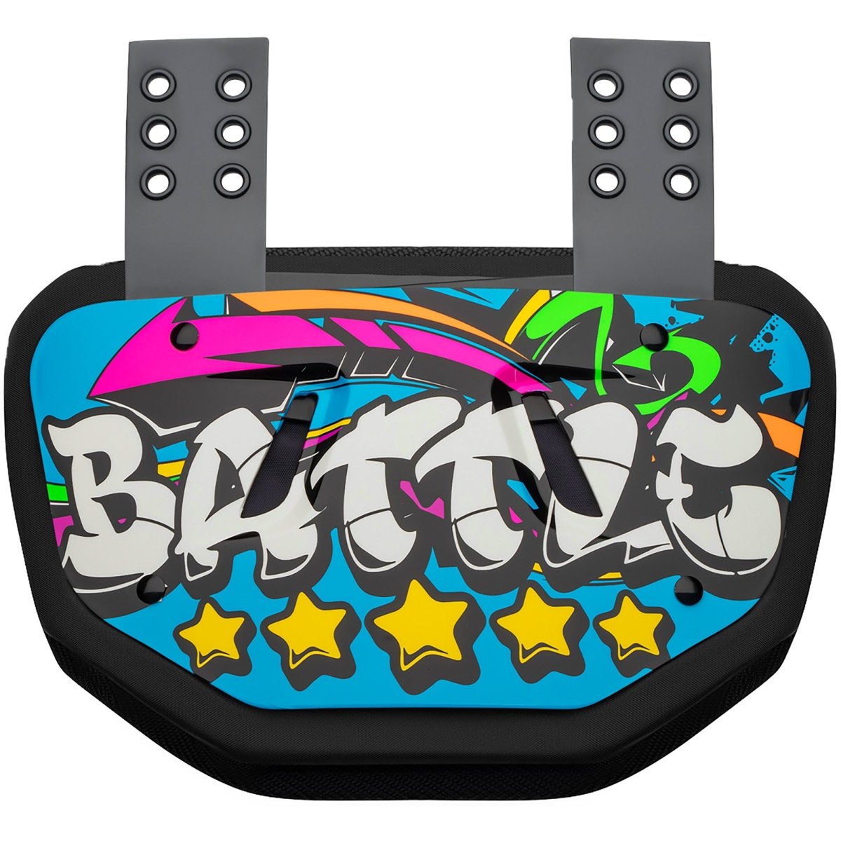 Battle Sports Graffiti23 Adult Chrome Protective Football Back Plate - Forza Sports