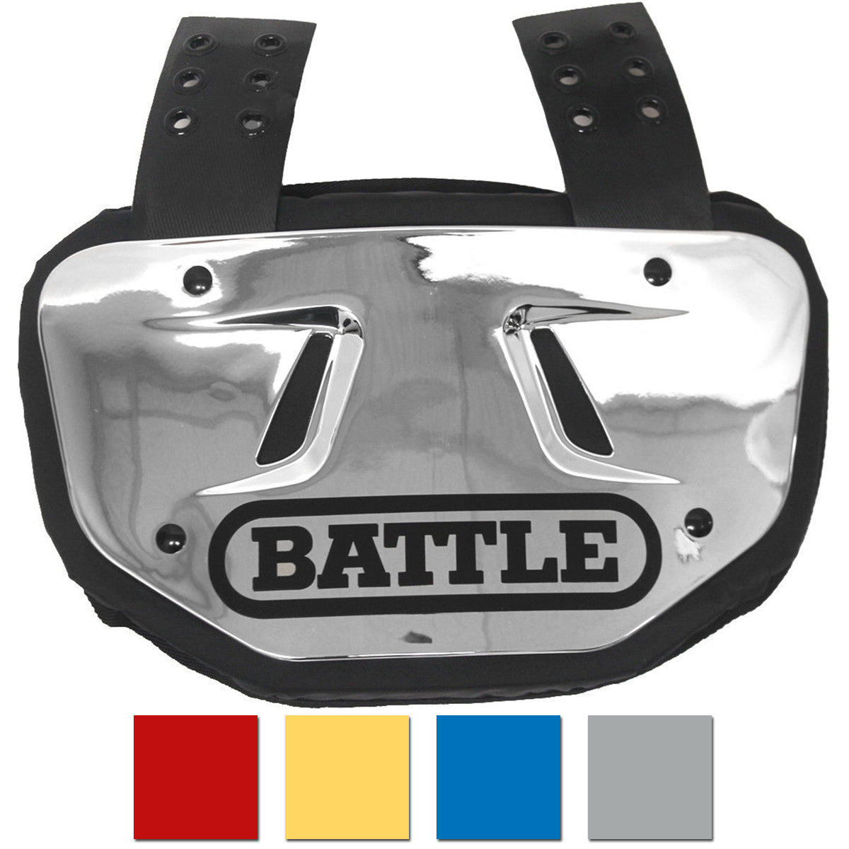 Battle Sports Youth Chrome Protective Football Back Plate Battle Sports