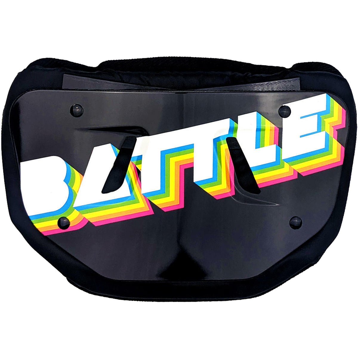 Battle Sports Adult Retro Arcade Chrome Football Back Plate - Black - Forza Sports
