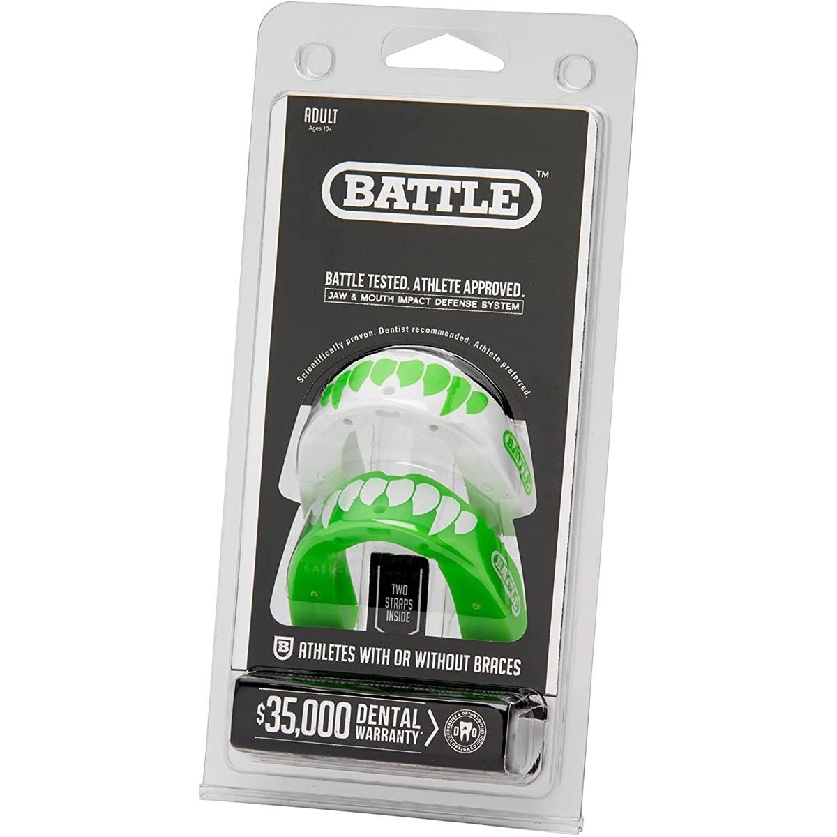 Battle Sports Adult Fang Mouthguard 2-Pack with Straps - Forza Sports