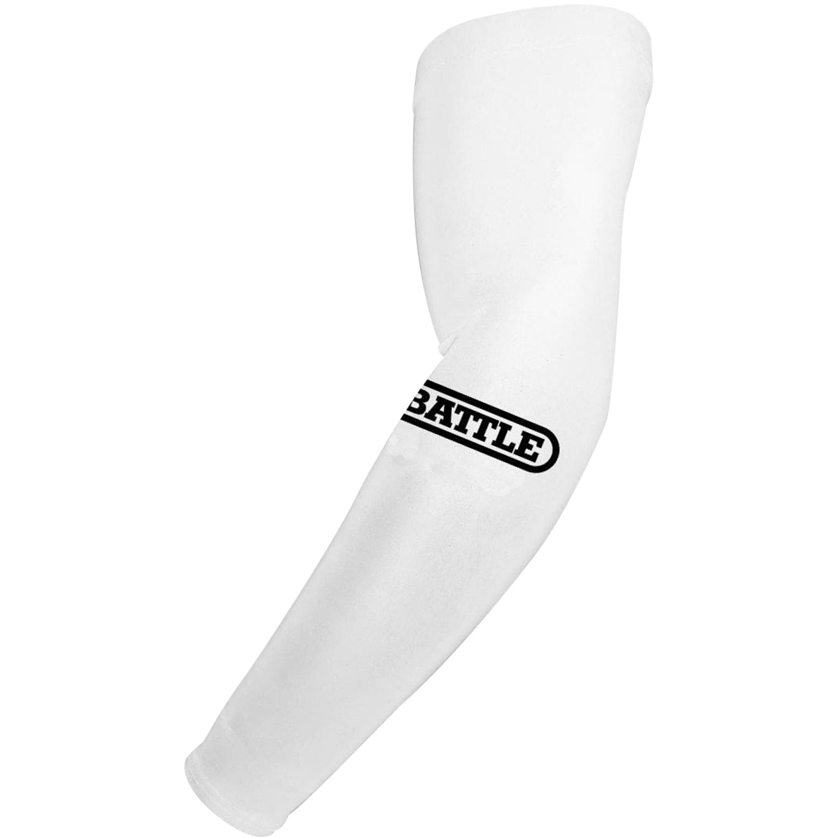 Battle Sports Adult Performance Football Full Arm Sleeves - White/Black - Forza Sports