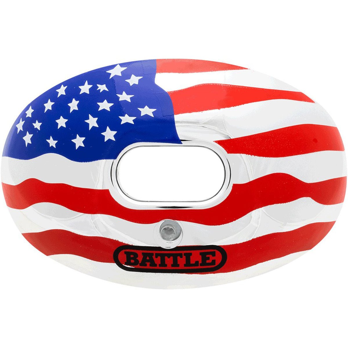Battle Sports Chrome American Flag Lip Protector Mouthguard - Forza Sports