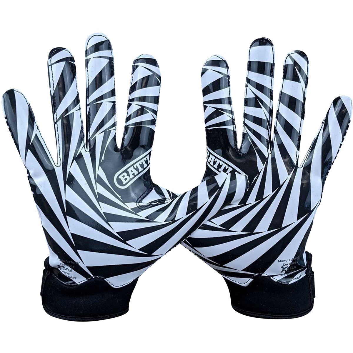 Battle Sports Kaleidoscope Doom 1.0 Adult Football Receiver Gloves - Forza Sports