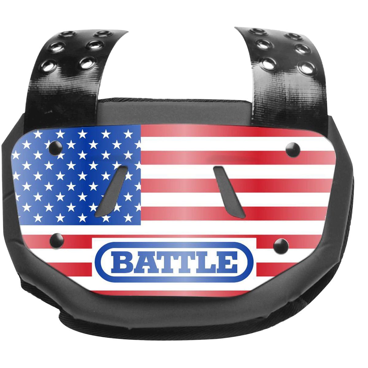 Battle Sports Chrome American Flag 2.0 Back Plate - Youth - Red/White/Blue - Forza Sports