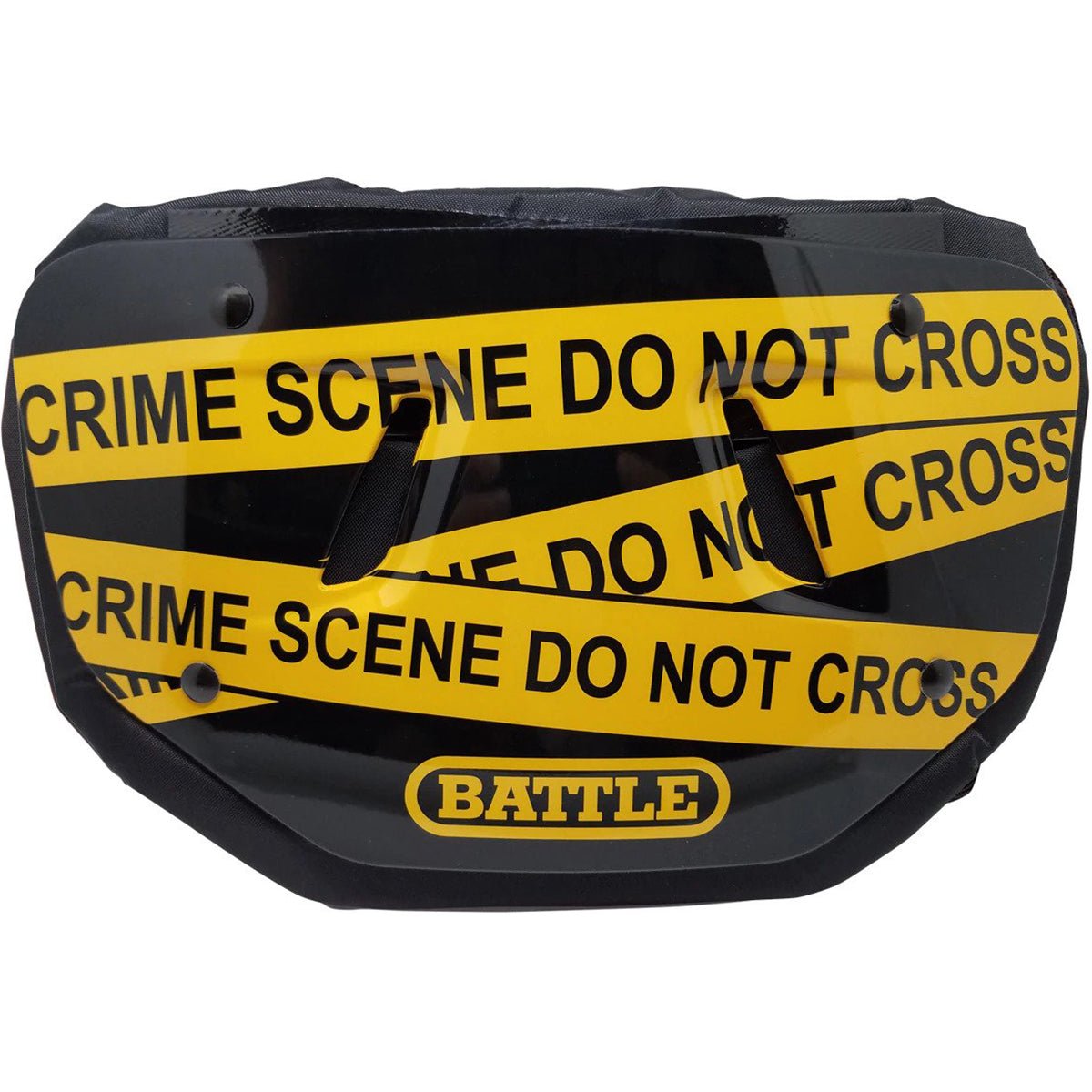 Battle Sports Crime Scene Adult Chrome Football Back Plate - Forza Sports