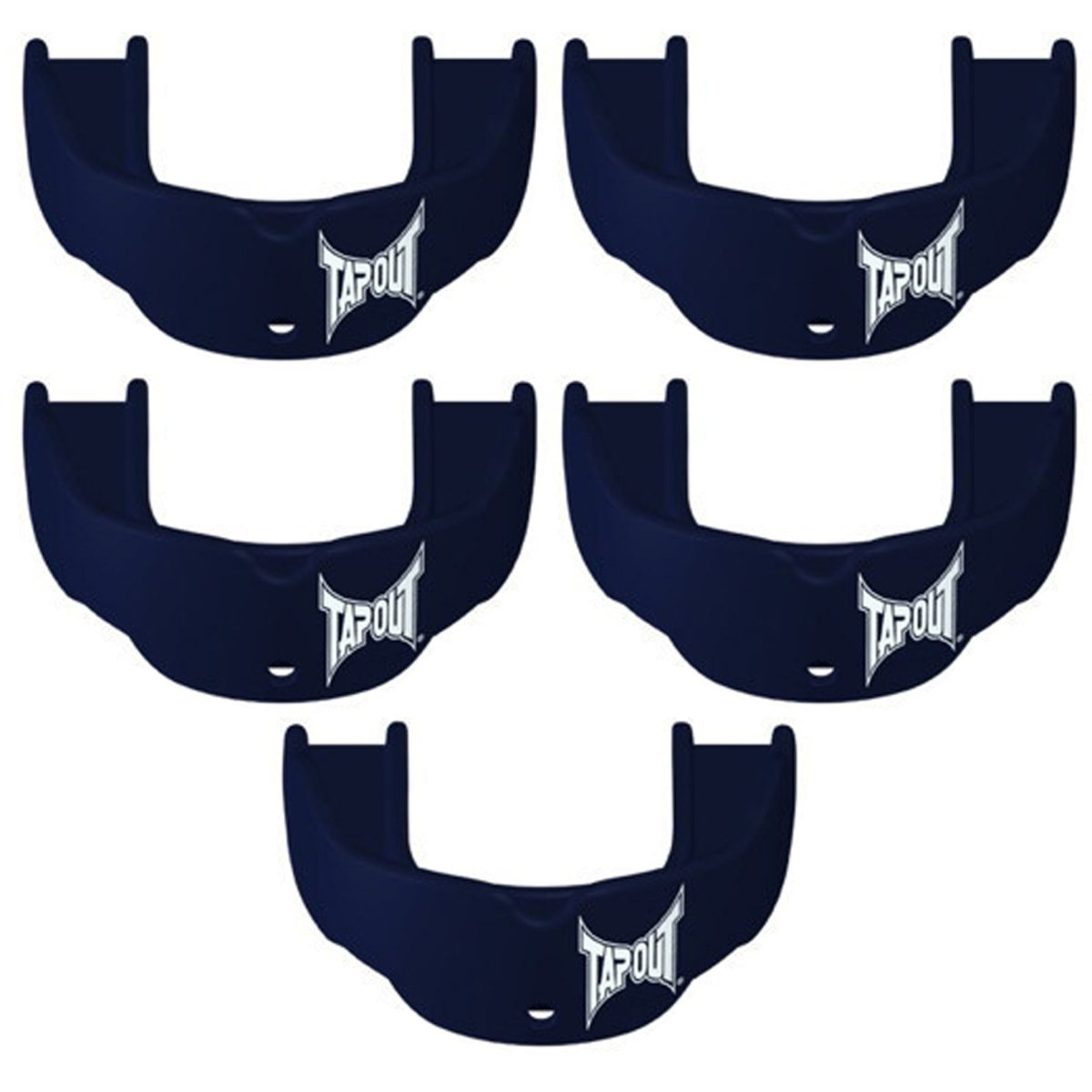 Tapout Youth Protective Sports Mouthguard with Strap 5 - Pack - Navy - Forza Sports