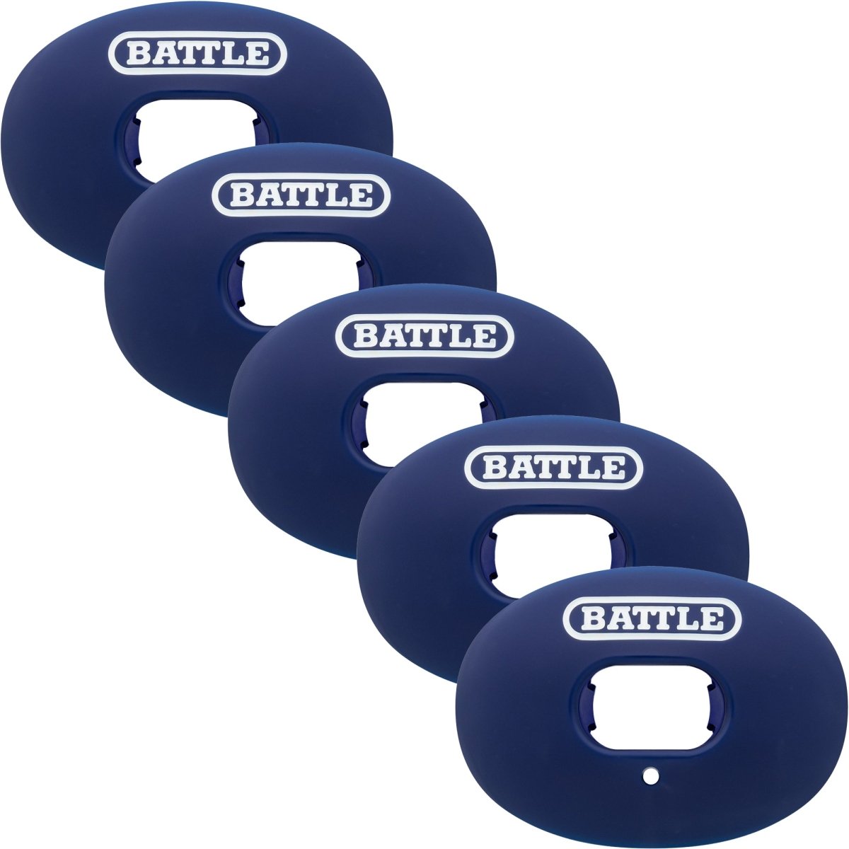 Battle Sports Oxygen Lip Protector Mouthguard 5 - Pack - Navy - Forza Sports
