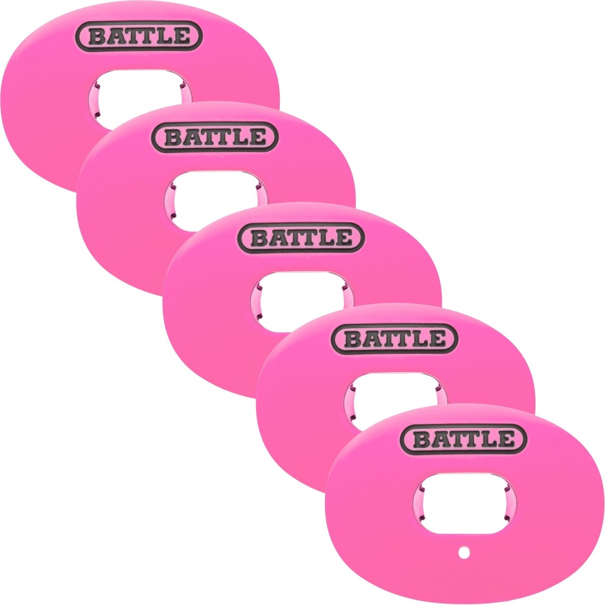 Battle Sports Oxygen Lip Protector Mouthguard 5 - Pack - Light Pink - Forza Sports